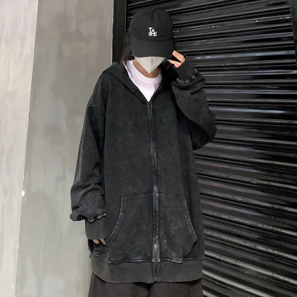 Berserk Wash Zip Up Hoodie