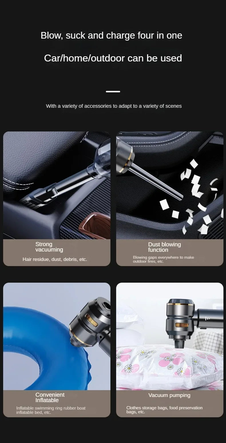 Car Vacuum Cleaner High Power Portable Handheld