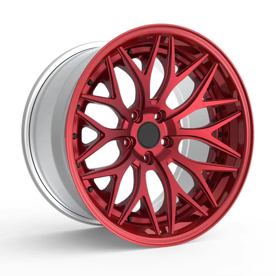GVICHN Custom Silver 3 Piece Forged Wheels