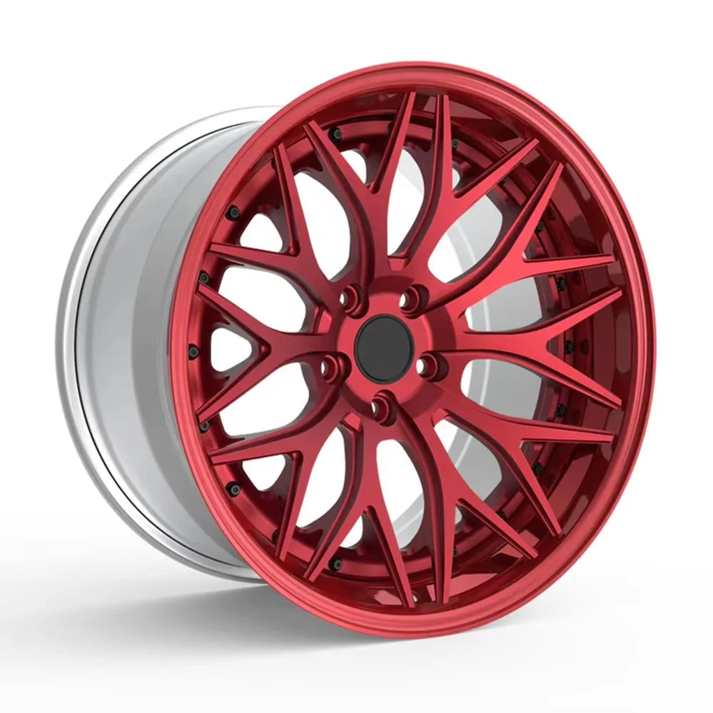 GVICHN Custom Silver 3 Piece Forged Wheels