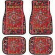 4Pcs Bohemian Car Floor Mats Back Persian Carpet
