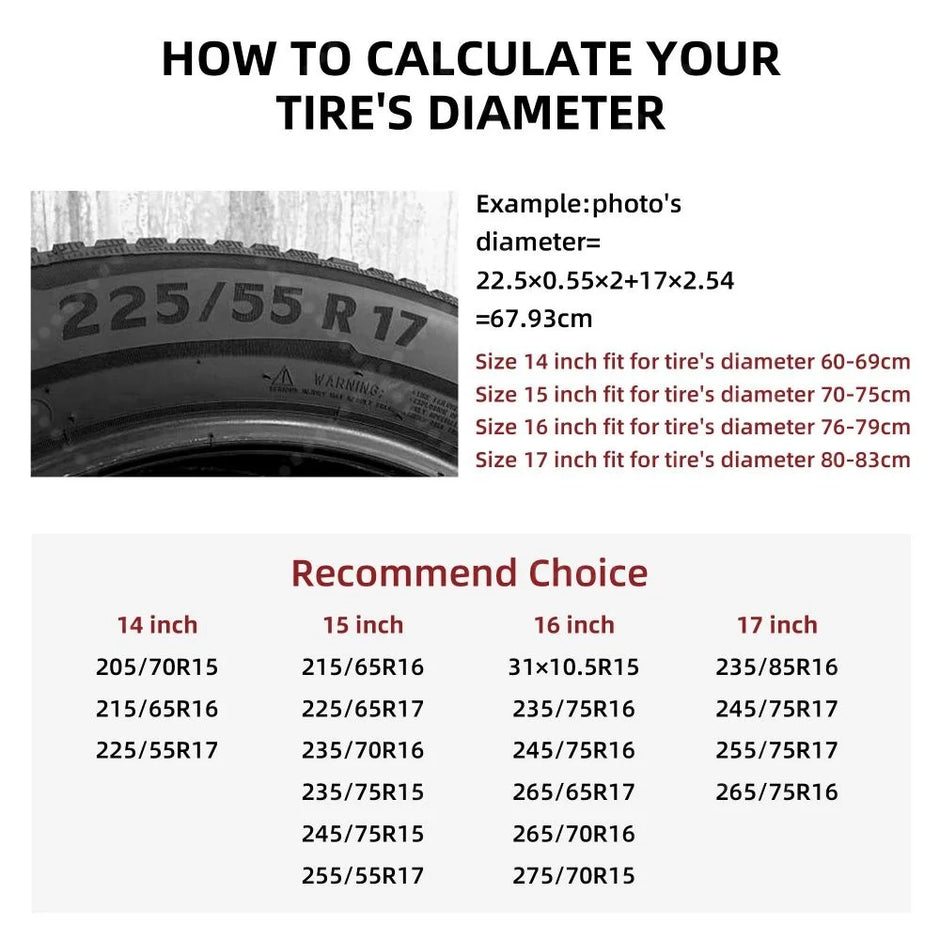 Aztec Waterproof Tire Dust Cover – SUV & Truck Spare Tire, 14–17