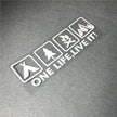 One Life Live it Camping Outdoor Enthusiast Car Sticker