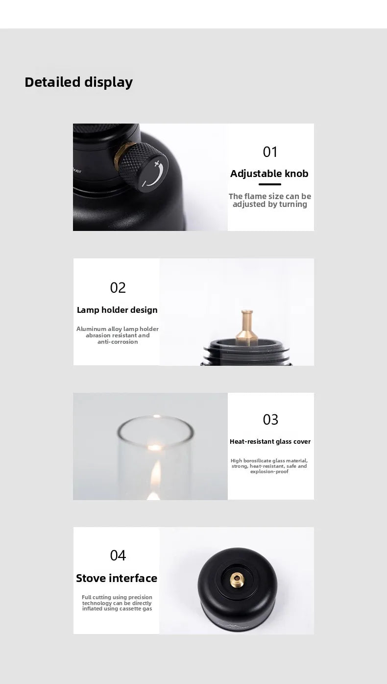 MOUNTAINHIKER Outdoor Camping Gas Lamp Set