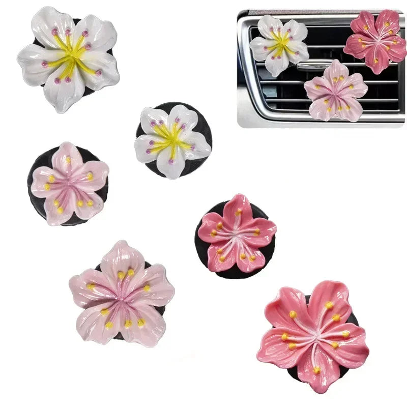 2pcs Car Perfume Clip Flower