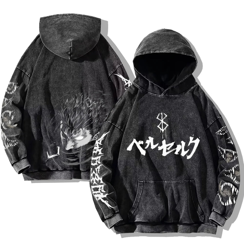 Gothic Vintage Washed Hoodies