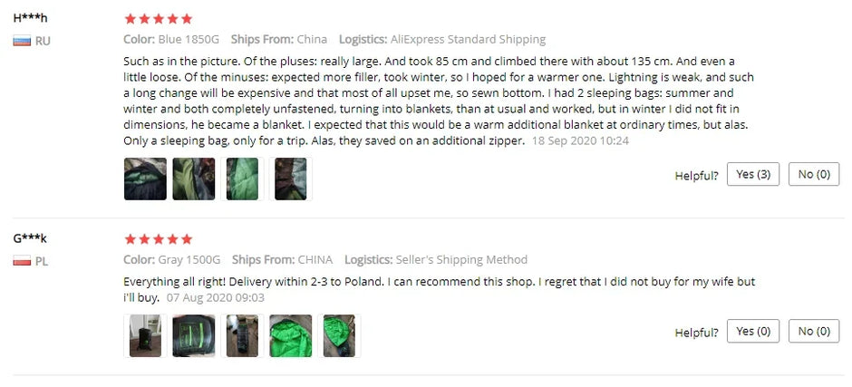 MOUNTAINHIKER JUNGLE KING CY0901  Cotton Sleeping Bags