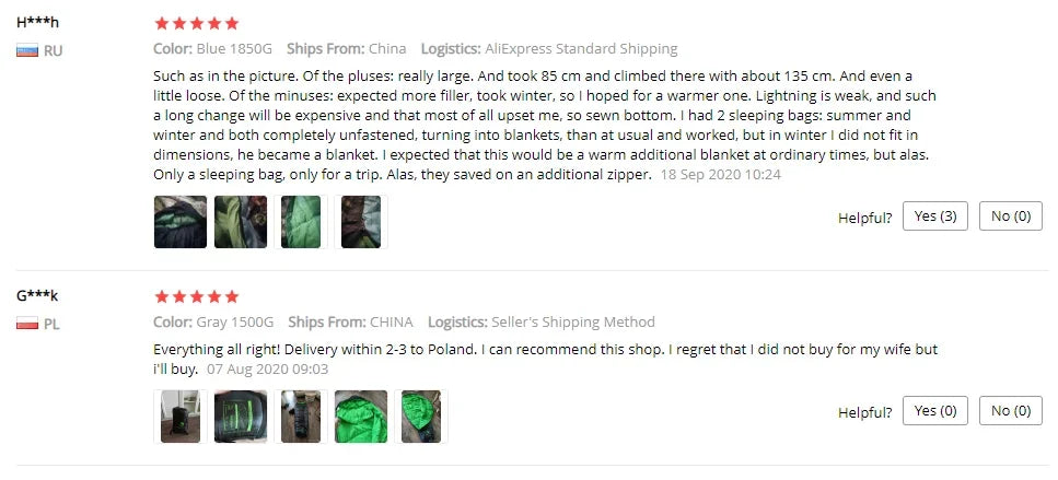 MOUNTAINHIKER JUNGLE KING CY0901  Cotton Sleeping Bags