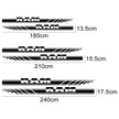 Dodge RAM 1500 2500 3500 Rebel Pickup Door Side Skirt Stickers