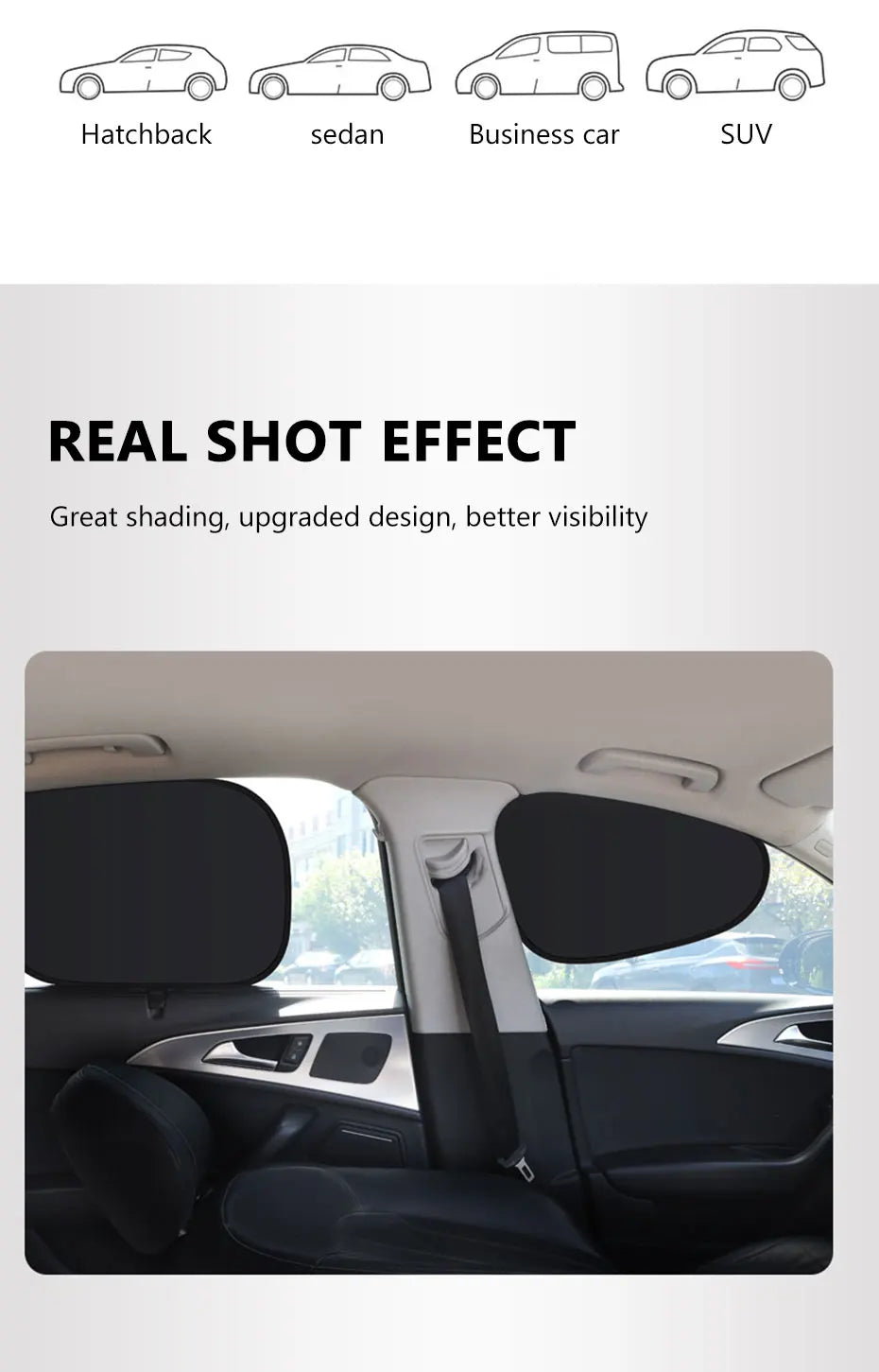 SEAMETAL Car Side Window Sunshade Protection  UV Blocking