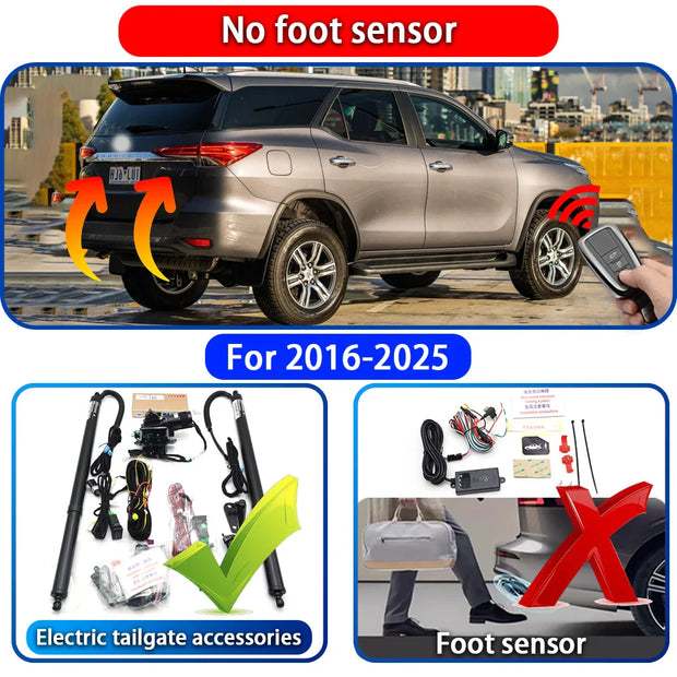 Smart Powered Tailgate System for Toyota Fortuner Hilux SW4 AN50 AN60 AN150 AN160 2004-2025