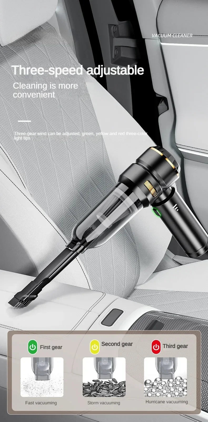 Car Vacuum Cleaner High Power Portable Handheld