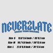NEVER 2 LATE JDM STYLE DECAL