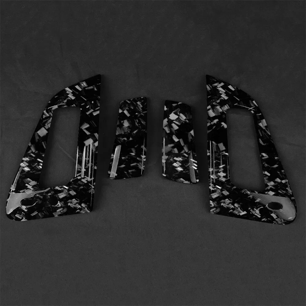Forged Carbon Fiber Door Handle Panel Trim for Nissan 370Z Z34 (2009–2021)