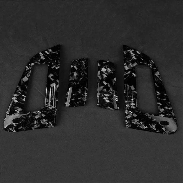 Forged Carbon Fiber Door Handle Panel Trim for Nissan 370Z Z34 (2009–2021)