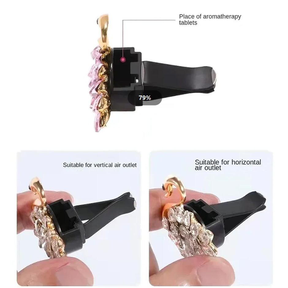 2pcs Car Perfume Clip Flower