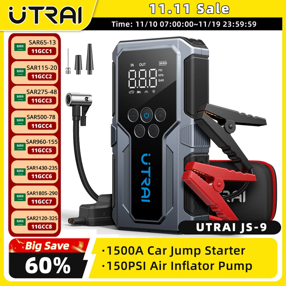 UTRAI PRO 1500A Car Jump Starter Power Bank
