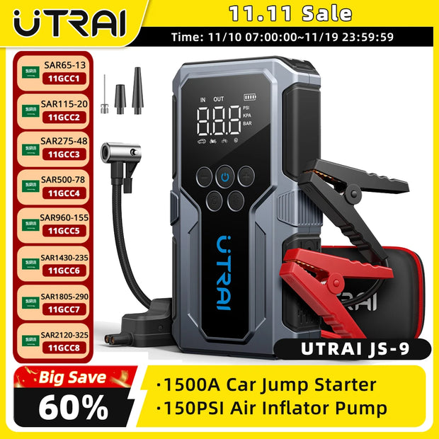 UTRAI PRO 1500A Car Jump Starter Power Bank