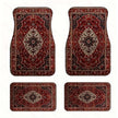 4Pcs Bohemian Car Floor Mats Anti-slip Heavy Duty Persian Carpet
