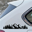 1PC Forest Snow Mountain Appearance Car Stickers