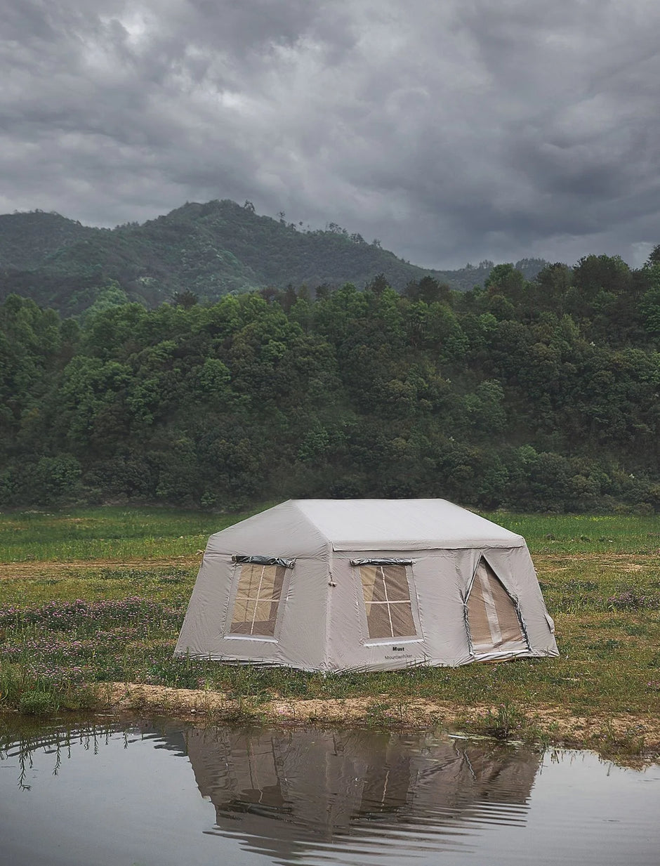 MOUNTAINHIKER Outdoor Inflatable Camping Tent – Large 5–8 Person (Hand Pump)