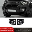 Off Road 4x4 Front Square DRL LED Fog Light Daytime Running Lamp For 2020-2025 Land Rover Defender 90 110 130