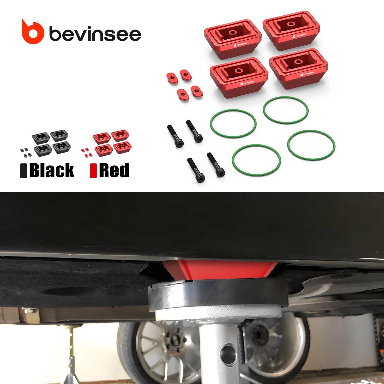 BEVINSEE Jack Pad Set – Compatible with BMW Models