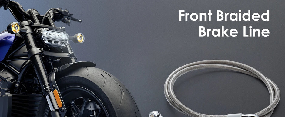 Stainless Steel Braided Brake Lines for Harley 2004-Up