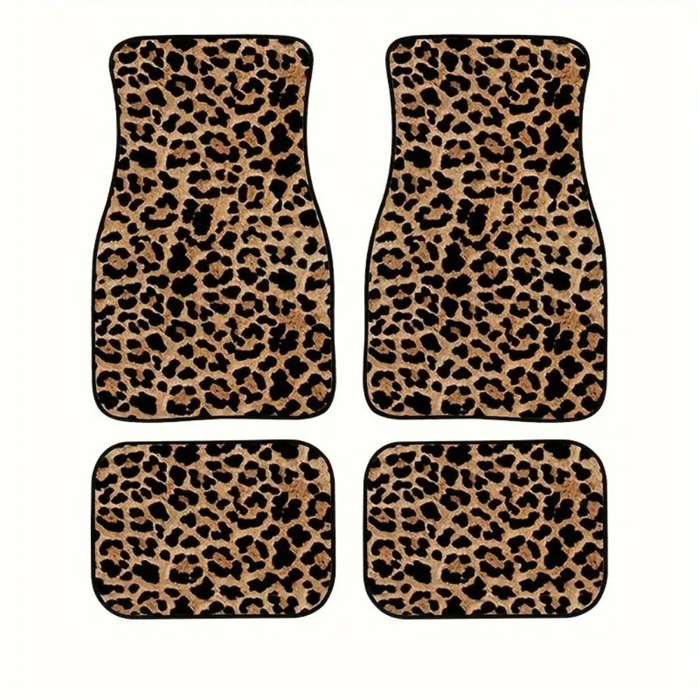 4Pcs Bohemian Car Floor Mats Anti-slip Heavy Duty Persian Carpet