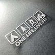 One Life Live it Camping Outdoor Enthusiast Car Sticker