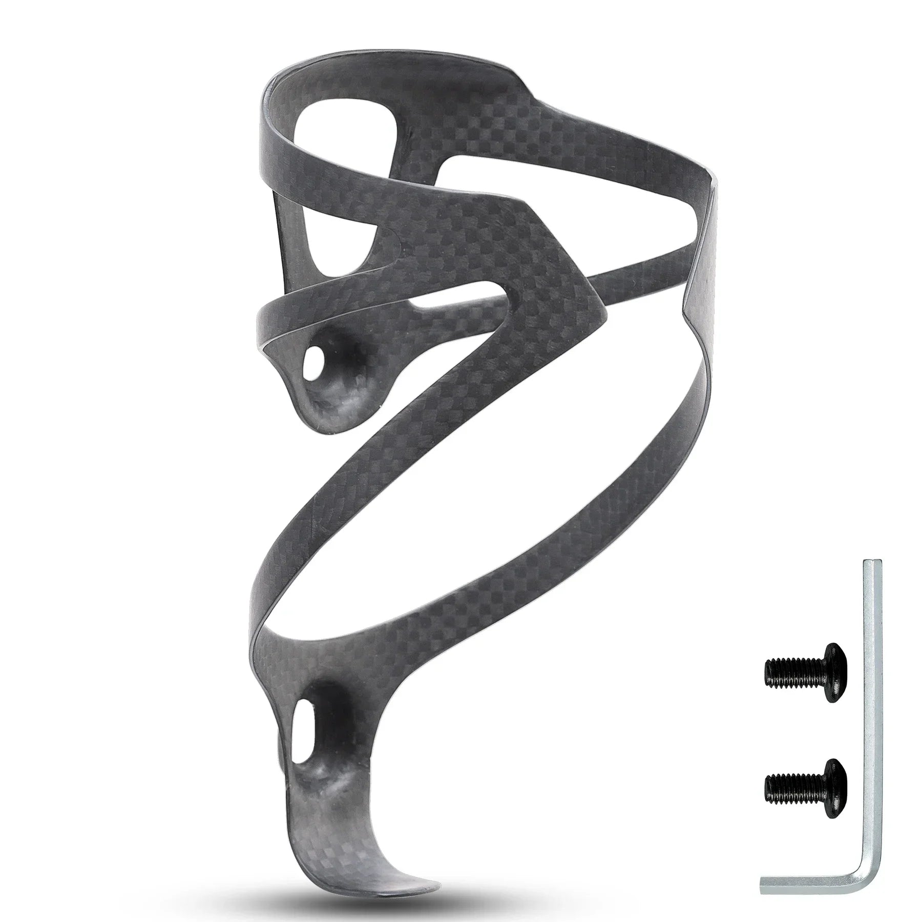 HUALONG 3K Carbon Fiber Bike Water Bottle Cage – Matte Black