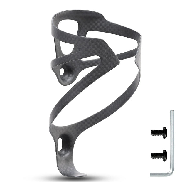 HUALONG 3K Carbon Fiber Bike Water Bottle Cage – Matte Black