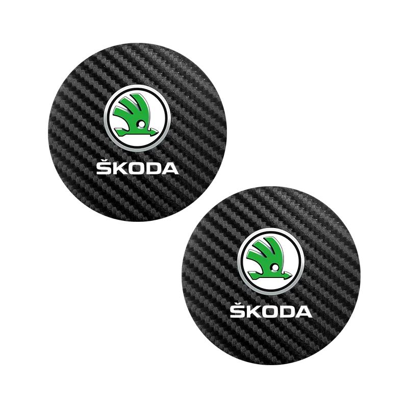 2pcs Black Interior Rubber Pads for Skoda Octavia, Kodiaq, Fabia, Superb, Karoq, Yeti, Rapid (Mk3 VRS)