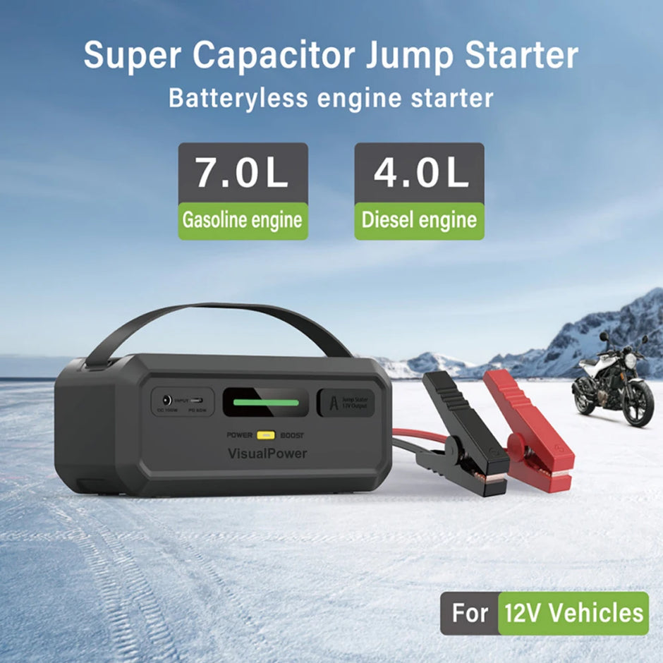 Super Capacitor 12v Jump Starter  1000A
