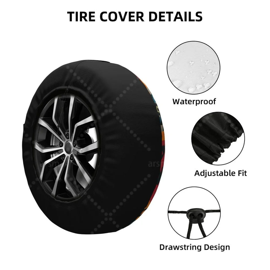 Aztec Waterproof Tire Dust Cover – SUV & Truck Spare Tire, 14–17