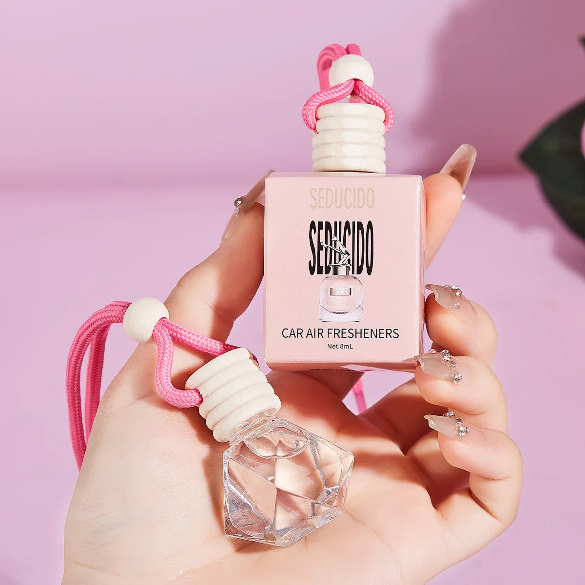 Pink car fragrance