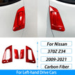 Forged Carbon Fiber Door Handle Panel Trim for Nissan 370Z Z34 (2009–2021)