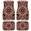 4Pcs Bohemian Car Floor Mats Back Persian Carpet