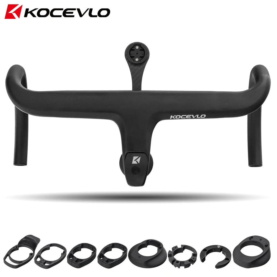 KOCEVLO X01 Full Carbon Fiber Road Bike Stem & Integrated Handlebar