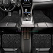 Gothic Black Skull 4PCS Crystal Velvet Car Floor Mat