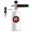 Snow Foam Cannon with 1/4 Quick Connector – Adjustable Soap Dispenser (1L)