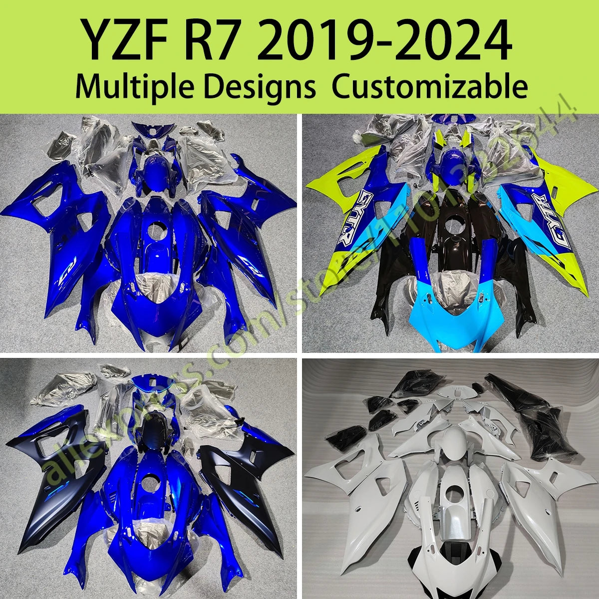 Yamaha YZF-R7 2019–2024 ABS Plastic Fairing Kit – Aftermarket Body Parts