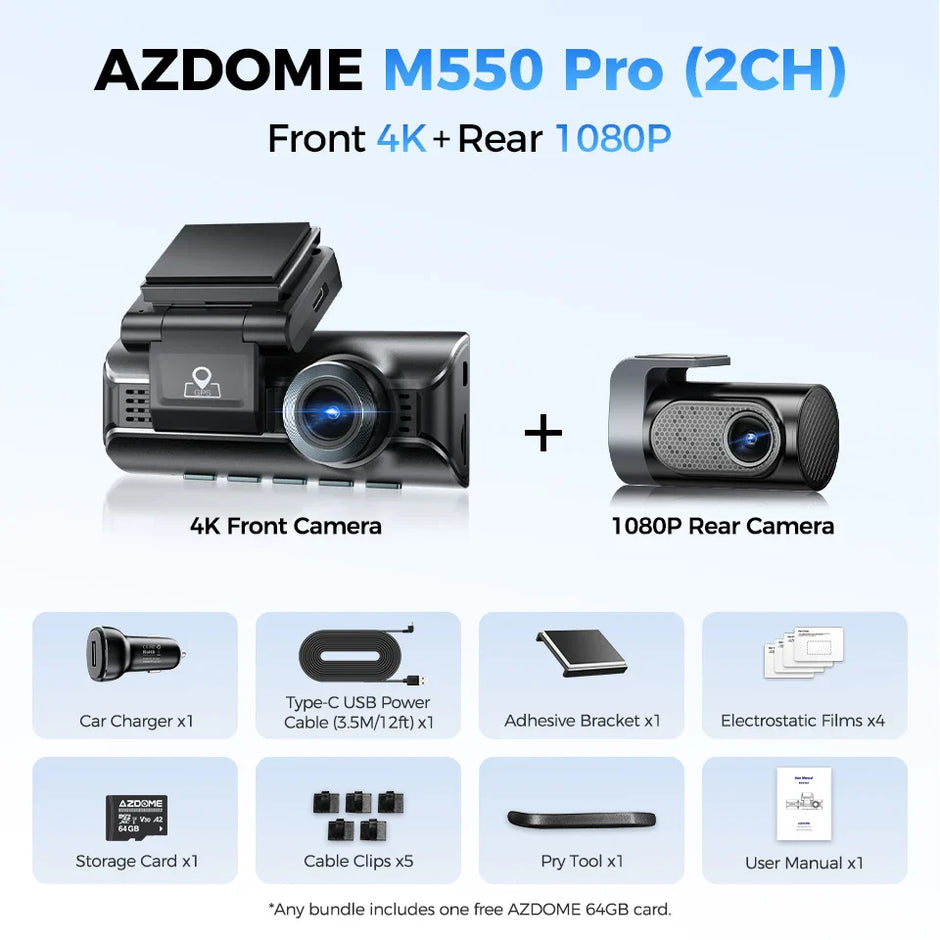 M550 Pro Dash Cam 4K