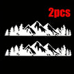 1PC Forest Snow Mountain Appearance Car Stickers