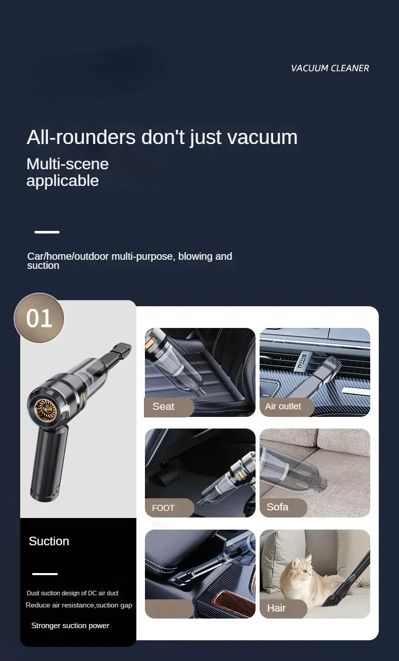 Car Vacuum Cleaner High Power Portable Handheld