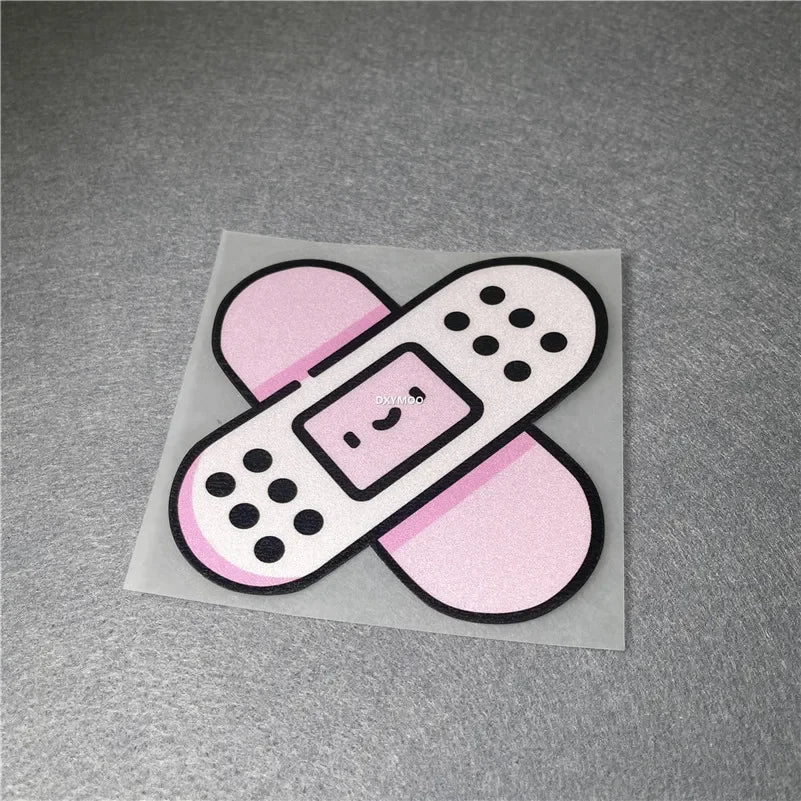 Pink Band Aid Injury Lovely Stickers