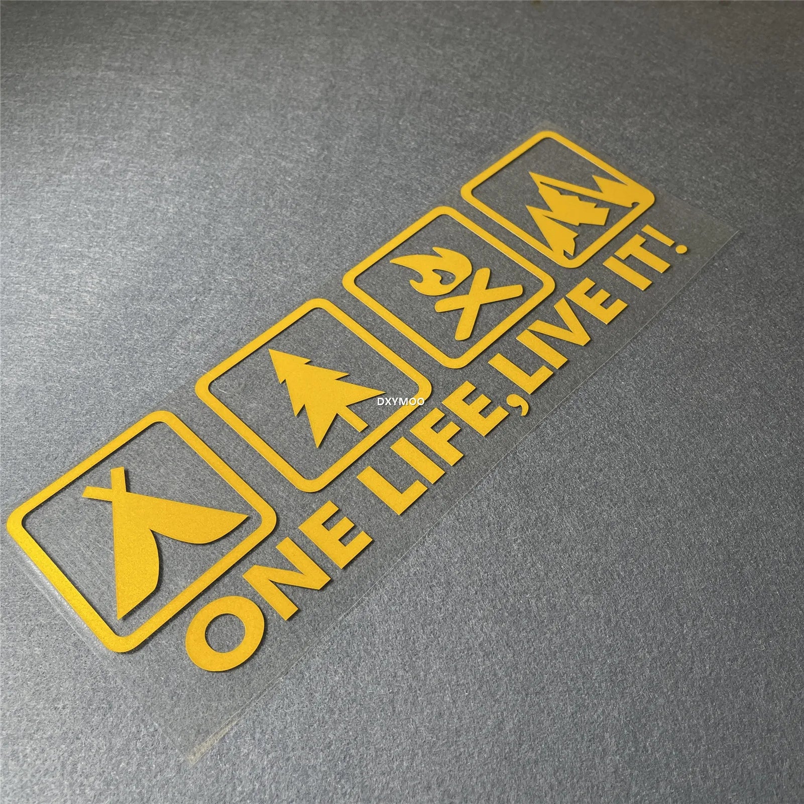 One Life Live it Camping Outdoor Enthusiast Car Sticker