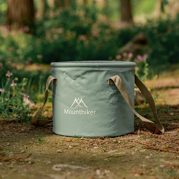 MOUNTAINHIKER Outdoor Foldable 10L Round Bucket Storage Bag