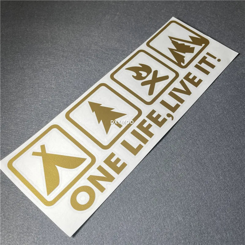 One Life Live it Camping Outdoor Enthusiast Car Sticker