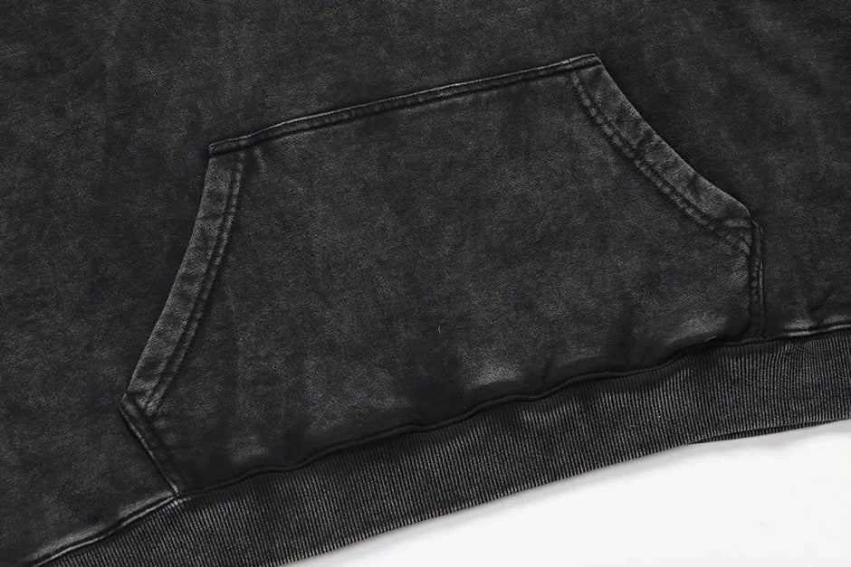 Gothic Vintage Washed Hoodies